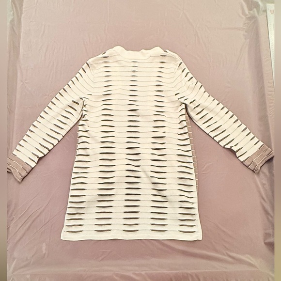 NWOT NIC + ZOE Autumn Crave Cardigan Ivory/Brown Size Medium MSRP $158 - Picture 10 of 10